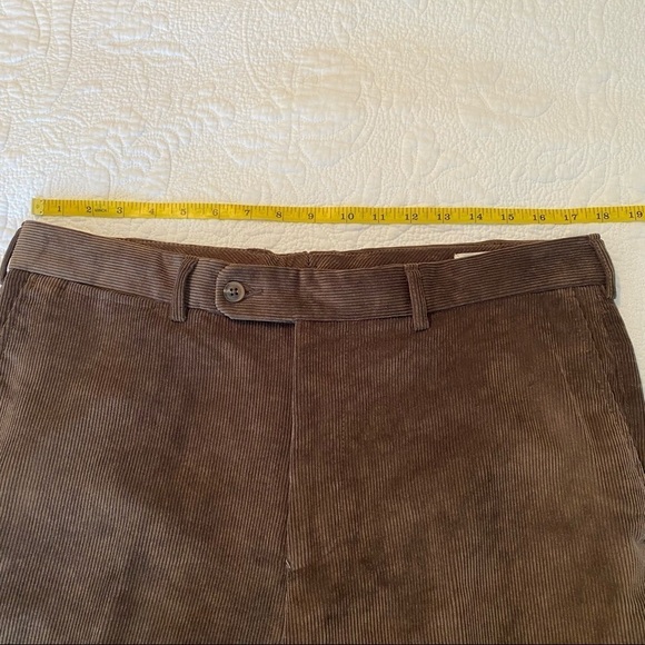 Peter Millar Nanoluxe Corduroy Brown Pants - 35x29 - Picture 9 of 15